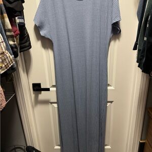 Elegant Blue Maxi Dress